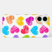とドーモダンドガーリー鮮やかハートのパターン Case-Mate iPhoneケース (裏面 (横))