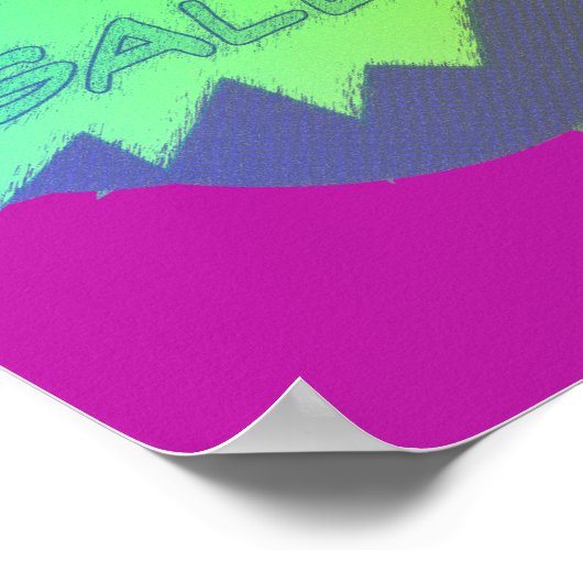 とハーフトーはっきりしたン鮮やかバースト販売ポスター ポスター (角)