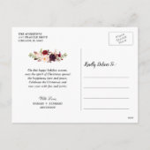 とバ結婚したルメリーグンディフローラ休日の写真 シーズンポストカード (裏面)