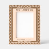 とパタモダンーンエレガントカップルパーソナライズされた レーザー彫刻フレーム (正面)