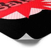 とファンキーEdgy Saleの署名とはっきりしたと鮮やか ポスター (角)