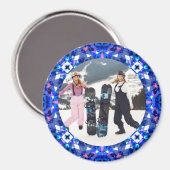 とフェスティバルすてきクリスマスフォト写真フレームMa マグネット (正面/裏面)