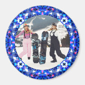 とフェスティバルすてきクリスマスフォト写真フレームMa マグネット (正面)