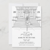 とフェミニン大学院エレガントのスケッチ 招待状 (正面)