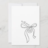 とフェミニン大学院エレガントのスケッチ 招待状 (裏面)