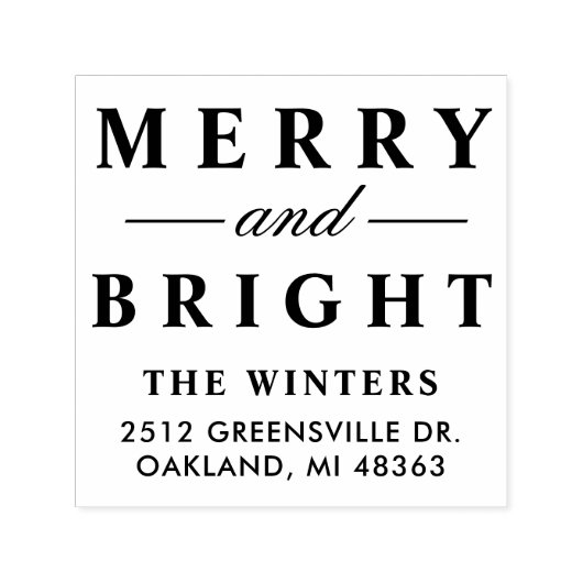 とブメリーライトエレガントホリデー差出人住所 セルフインキングスタンプ (デザイン)