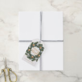 とブライトメリークリスマスリースホリデーギフトラベル ギフトタグ (より糸付き)