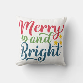 とブライトメリークリスマス装飾用クッション-フェスティバル クッション