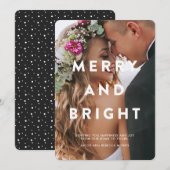 とブライトメリータイポグラフィオーバーレイホリディフォト シーズンカード (正面/裏面)