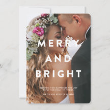 とブライトメリータイポグラフィオーバーレイホリディフォト