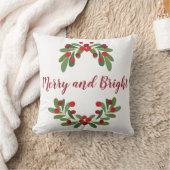 とブライトメリーミストレトーホリデー装飾用クッション クッション (ブランケット)