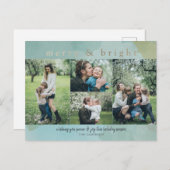 とブライトメリー抽象芸術フォトコラージュホリデーCa シーズンポストカード (正面/裏面)