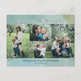 とブライトメリー抽象芸術フォトコラージュホリデーCa シーズンポストカード