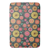 とボはっきりしたホカラフルシックScandiフォークフローラ バスマット (正面縦)