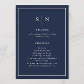 とミニマルシック・ネイビー縁どル結婚ズ プログラム (正面)