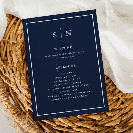 とミニマルシック・ネイビー縁どル結婚ズ プログラム