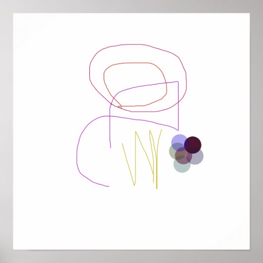 とミニマル幾何学的 ポスター (正面)