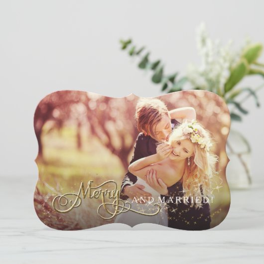 とメリーグリッタース結婚したター写真クリスマス シーズンカード (スタンド正面)