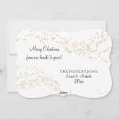 とメリーグリッタース結婚したター写真クリスマス シーズンカード (裏面)