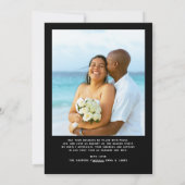 とメリースクリプ結婚したト写真クリスマスの新婚 シーズンカード (裏面)