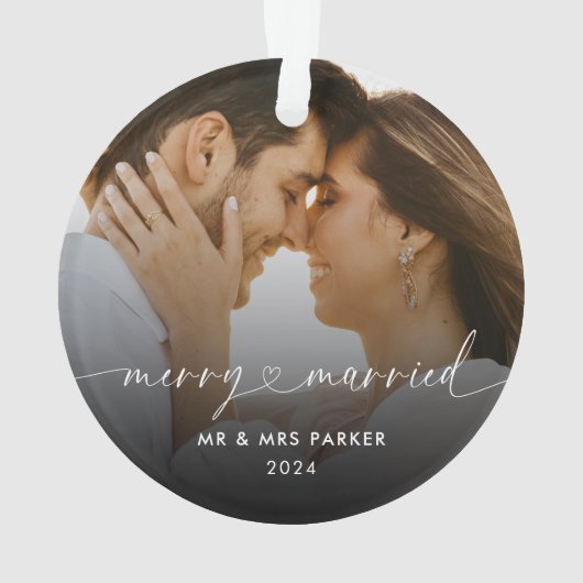 とメリーハートス結婚したクリスマス写真 オーナメント (裏面)