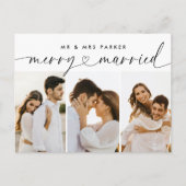 とメリーハートス結婚したクリスマス写真 シーズンポストカード (正面)