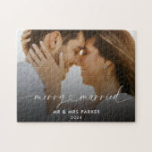 とメリーハートス結婚したクリスマス写真 ジグソーパズル (横)