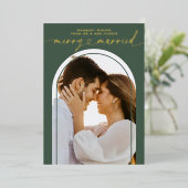 とメリーハートス結婚したクリスマス写真 箔シーズンカード (立ち正面)