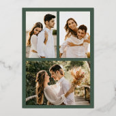 とメリーハートス結婚したクリスマス写真 箔シーズンカード (裏面)