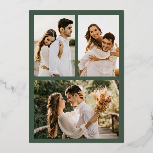 とメリーハートス結婚したクリスマス写真 箔シーズンカード (裏面)