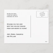 とメリーブライト・シェブロン・ホリデー・ハガキ シーズンポストカード (裏面)