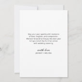 とメリーレトロ結婚したカップルのクリスマスフォト シーズンカード (裏面)