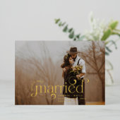 とメリーレトロ結婚したスワールホリデイ写真 箔シーズンカード (立ち正面)