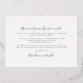 とメリーレトロ結婚したスワールホリデイ写真 箔シーズンカード (裏面)