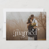 とメリーレトロ結婚したスワール写真ホリデーカード シーズンカード (正面)