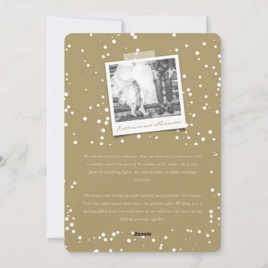 とメリー結婚したトレンディースクリプトの写真結婚の シーズンカード (裏面)