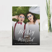 とメリー結婚したトレンディースクリプトの写真結婚の シーズンカード (正面)