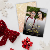 とメリー結婚したトレンディースクリプトの写真結婚の 箔シーズンカード