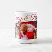 とメリーBright family christmas photos script コーヒーマグカップ (中央)