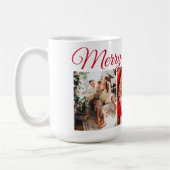 とメリーBright family christmas photos script コーヒーマグカップ (左)