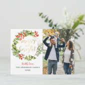 とメリーBright Greenery Hollyリース2の写真 シーズンカード (スタンド正面)