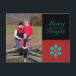 とメリーBright Holiday Photoはがき シーズンポストカード<br><div class="desc">このホリデーカードは完全にカスタマイズあなたによって可能であり、おそらくFestivusを除いて、そこのすべての休日のお祝いをカバーする必要がある。テンプレートの写真を自分の写真に変更して、後ろのホリデーメッセージを自分の写真に変更する。必要もしな救済らメッセージを下さい。必要なペルソナ救済ライズには喜んで。©Artwork by Sarah Paris Cardデザインby ©mhndesigns</div>