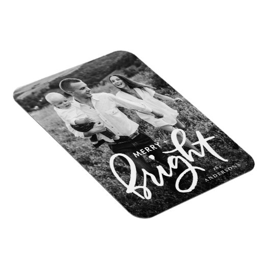 とメリーBright Script はっきりした Holiday Photo マグネット (右側)