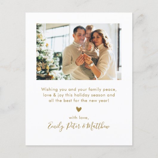 とメリーBright Script 4 Photo Christmas Card (裏面)