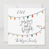 とメリーBright Script Christmas Lights 3写真 シーズンカード (正面)