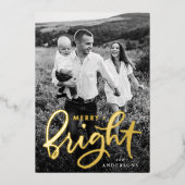 とメリーBright Script Photo金ゴールド 箔シーズンカード (正面)