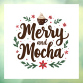 とモカメリードリンクのクリスマスコーヒークリスマス ウィンドウサイン (シート3)