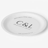 とモダンのミニマルクラシック紙プレート ペーパープレート (アングル)