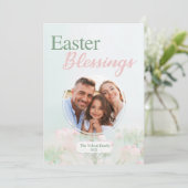 とモダンイースターかわいらし恵みの写真カード シーズンカード (スタンド正面)