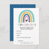 とモダンシンプルHope Rainbowベビー予測 エンクロージャーカード (正面/裏面)